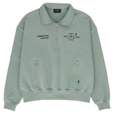 Beentrill 高領半拉鍊寬鬆大學T BA231RM009