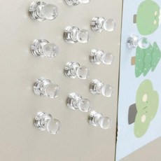 強力釹磁鐵迷你冰箱磁鐵 50入, 透明