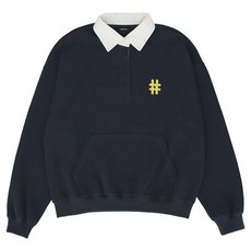 Beentrill 男女通用 隱藏鈕扣 橄欖球 T恤 BA231RM006