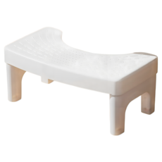 橡合杉 馬桶墊腳凳, 白色
