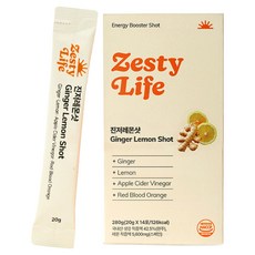Zesty Life 薑檸檬飲品條 檸檬薑汁 14入, 280g, 1盒