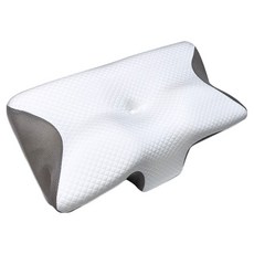 INDIAN 印地安 涼感蝶型護頸慢回彈枕, 白色, 1個