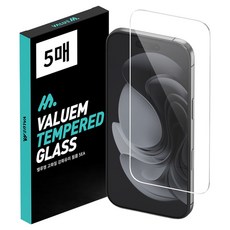 VALUEM 高畫質9H強化玻璃手機螢幕保護貼 5入組, 1套