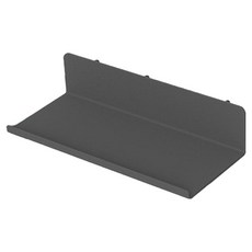 BDRP 타원형구멍 전용 다용도 타공판정리대 L형 파티션 28 x 13.5 x 6.2 cm, 블랙(B074), 1개