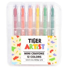 마이리틀타이거 타이거 미니 색연필, 12색, 1개