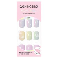 데싱디바 매직프레스 네일 레귤러 라운드, 파스텔 클라우드(연보라), 1세트