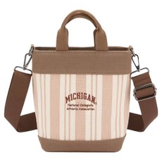 NCAA 帆布水桶包 02 74221709, 咖啡色