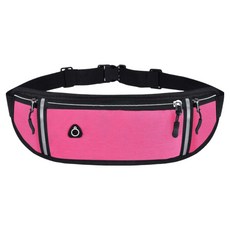 Denvillear 輕便柔軟跑步腰帶, 玫瑰紅, 1個