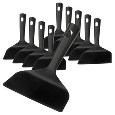 可立式尼龍一體成型寬版鍋鏟 0455-396, 黑色, 10個
