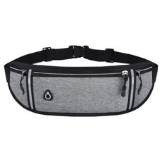 Denvillear 輕便柔軟跑步腰帶, 灰色, 1個