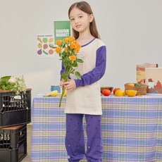 Suafam 兒童夜光愛心貓棉質長袖內衣套組