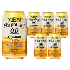 TEAZEN 茶禪 Zen Highball風味 檸檬 0.0, 6個, 350ml