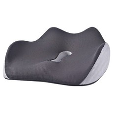 Kyhome 慢回彈記憶棉坐墊/減壓坐墊/美臀護腰/辦公室椅墊, 灰色