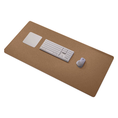 NexCash 棉麻寬版滑鼠墊 50 x 80 cm, 卡其色(棉麻 + 橡膠底), 1個