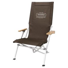 snowline 高背舒壓露營椅, 1個, 深棕色