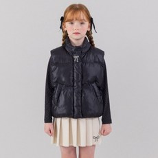 ILoveJ 摺疊蝴蝶結鋪棉背心