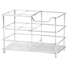 四格不鏽鋼牙刷架, 1個, 銀色