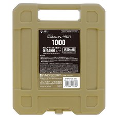 JEJ ASTAGE 迷你保冷劑 露營便攜冰袋 沙米色 1000, 1個, 1入