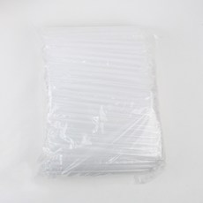 Inp 斜口直吸管 半透明 12mm x 21cm, 200入, 1個