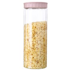 FAmILyLIFE 生活 疊疊樂多功能防潮保鮮密封罐 FL-222-PI 1.6L 草莓粉, 1個