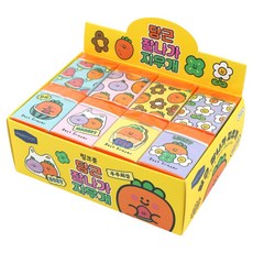 PINKFOOT 熱銷紅蘿蔔橡皮擦 4款 x 6p 組, 1套, 橘色