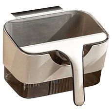 bebehome 廚房掛式垃圾桶 附刮板, 1個, 透明灰