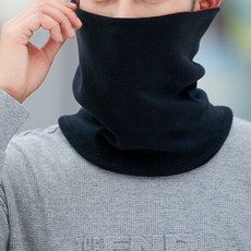 리버폭스 오토바이 라이더 넥워머 풀오버 기모 폴리스 두건, 블랙