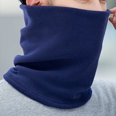 리버폭스 오토바이 라이더 넥워머 풀오버 기모 폴리스 두건, 네이비블루