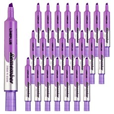 Lineplus REMEMBER BIG 大容量螢光筆, 紫色, 24個