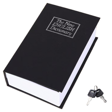 諾伊源 方便移動 便攜式保險箱 18 x 11.5 x 5.5 cm, 黑色 鑰匙款