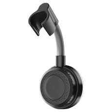 Hanbomnuri 免鑽孔吸盤式萬向蓮蓬頭支架, 黑色