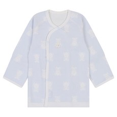 absorba 粉藍熊莫代爾新生兒肚衣