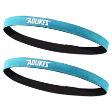 AOLIKES 奧力克斯 運動吸汗頭帶, 2個, 青色