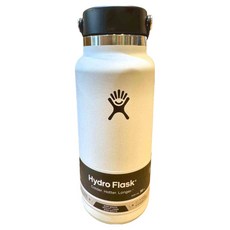 Hydro Flask 寬口真空保溫鋼瓶 32oz, 1個, 經典白, 946ml