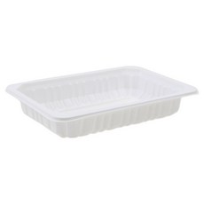 아이엔피 실링 트레이 용기 바디만 화이트 1812-3 18 x 12 x 3 cm, 50개, 1개입