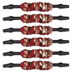 MY WEIGHT 可更換強度拉力管 等級1 最大36kg, 6個, 黑色 + 紅色