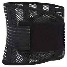 세이프코어 남여공용 사계절 메쉬 5강판 허리보호대, 1개, 블랙
