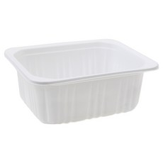 아이엔피 실링 트레이 용기 바디만 화이트 1512-7 15 x 12 x 7 cm, 50개, 1개입