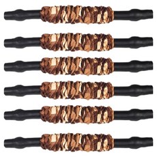 MY WEIGHT 可替換強度彈力管帶 等級4 最大90公斤, 黑色 + 棕色, 6個