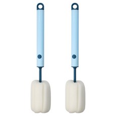 키친유 물병 청소 스펀지 브러쉬, 블루, 2개