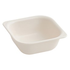 TACKAON 兒童用方形ECOZEN 4格餐盤專用碗, 1個, 象牙白