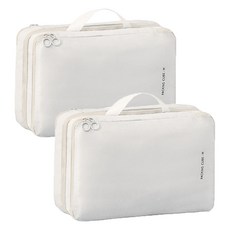 Life GONGyOU 零體積瞬壓縮旅行用壓縮袋 淺米色, 2個, 1入