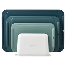 sillymann Harmony TPU安心砧板組 海洋流 WPK3004, 1套, 小型 + 中型 + 大型 + 砧板架