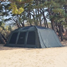 아웃코스 오디세이 리빙쉘 텐트 고객직접설치, 카키, 4~8인용