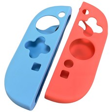 AKiTOMO 阿吉托摩 Switch2 JOYCON硅胶套 平底, 1個, 橙色 + 藍色, AKSW-328