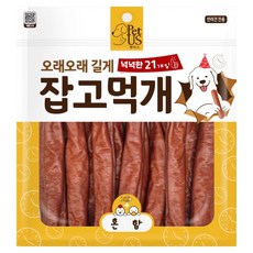 펫어스 강아지 잡고먹개 간식 21p, 420g, 1개, 혼합맛(닭고기/오리고기/연어)