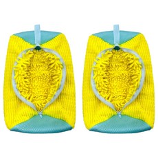 solve living 第二代大型運動鞋洗衣袋, 2個, 黃色