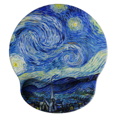 Daon 精美獨特圓形滑鼠墊, 1個, 油畫 3