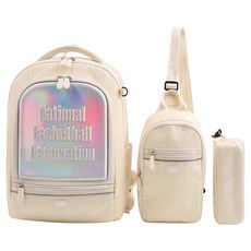 nbakids SUPER NBA 後揹包 + 斜揹包 + 多功能收納包套組