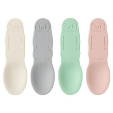 EasySili 矽膠多用途優格奇異果湯匙4件組, 1套, 現代風